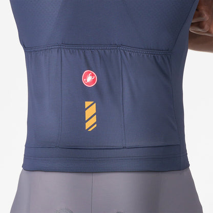 Maillot CASTELLI UNLIMITED ENTRATA 3 Mangas Curtas Azul-Marinho