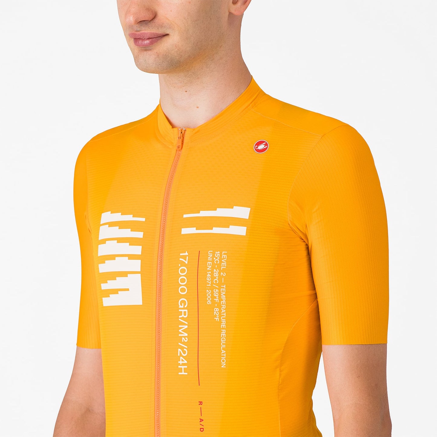 CASTELLI ESPRESSO R--A/D Camisola de manga curta laranja