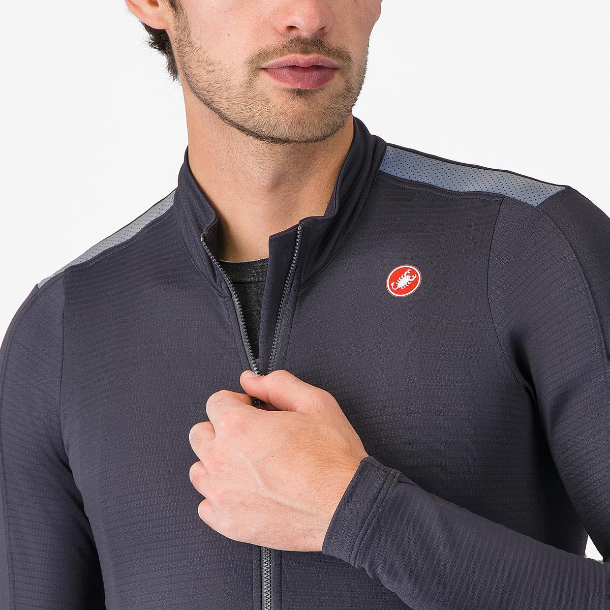 CASTELLI PURO 4 Camisola de manga comprida Cinzento