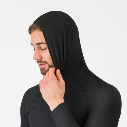 Interior CASTELLI FLANDERS 2 HIGH NECK WARMER Mangas Compridas Preto