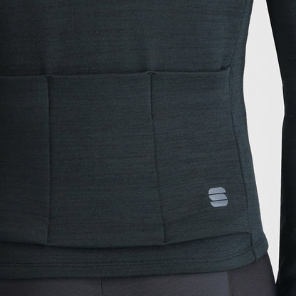 Camisola SPORTFUL Supergiara de lã de manga comprida preta