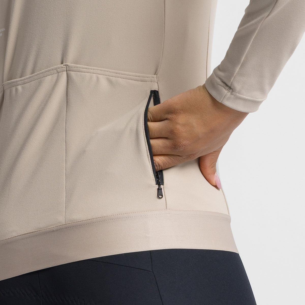 Camisola de ciclismo SPORTFUL SRK 2 de senhora, de manga comprida, bege