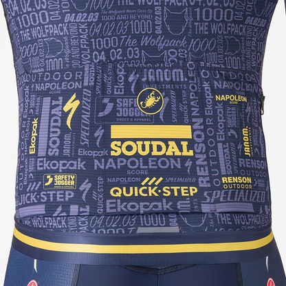 Jersey CASTELLI WOLFPACK 1000 VICTORY Mangas Curtas Azul-marinho