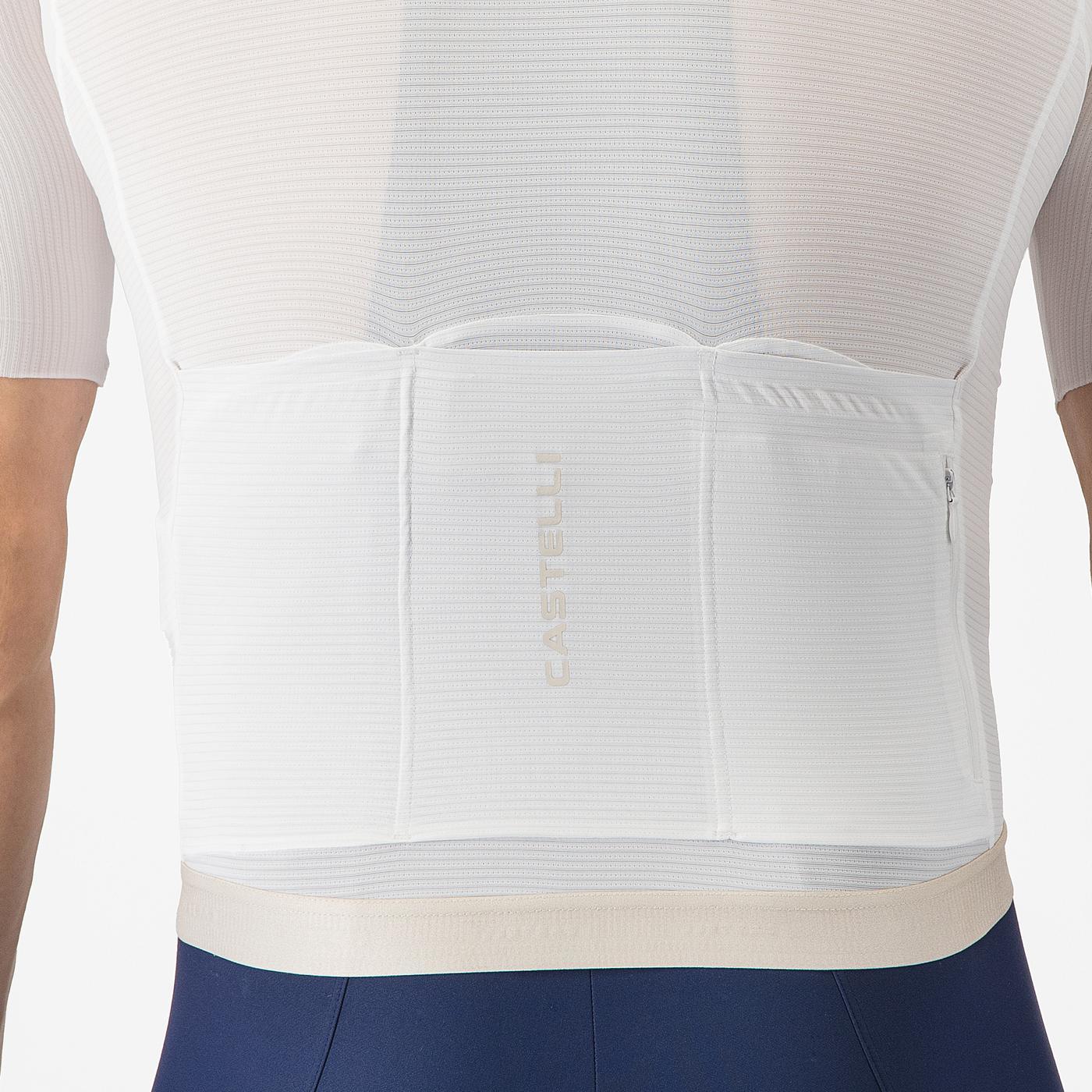 CASTELLI ESPRESSO 2 Camisola de manga curta em marfim