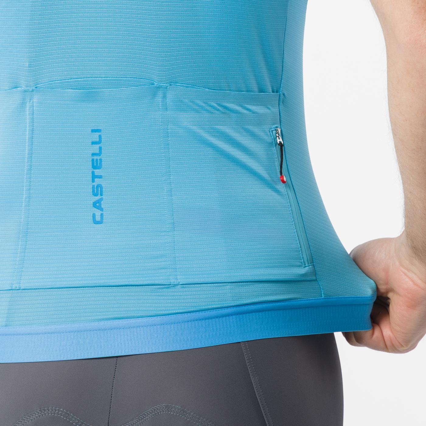 CASTELLI ESPRESSO 2 Camisola de manga curta Turquesa