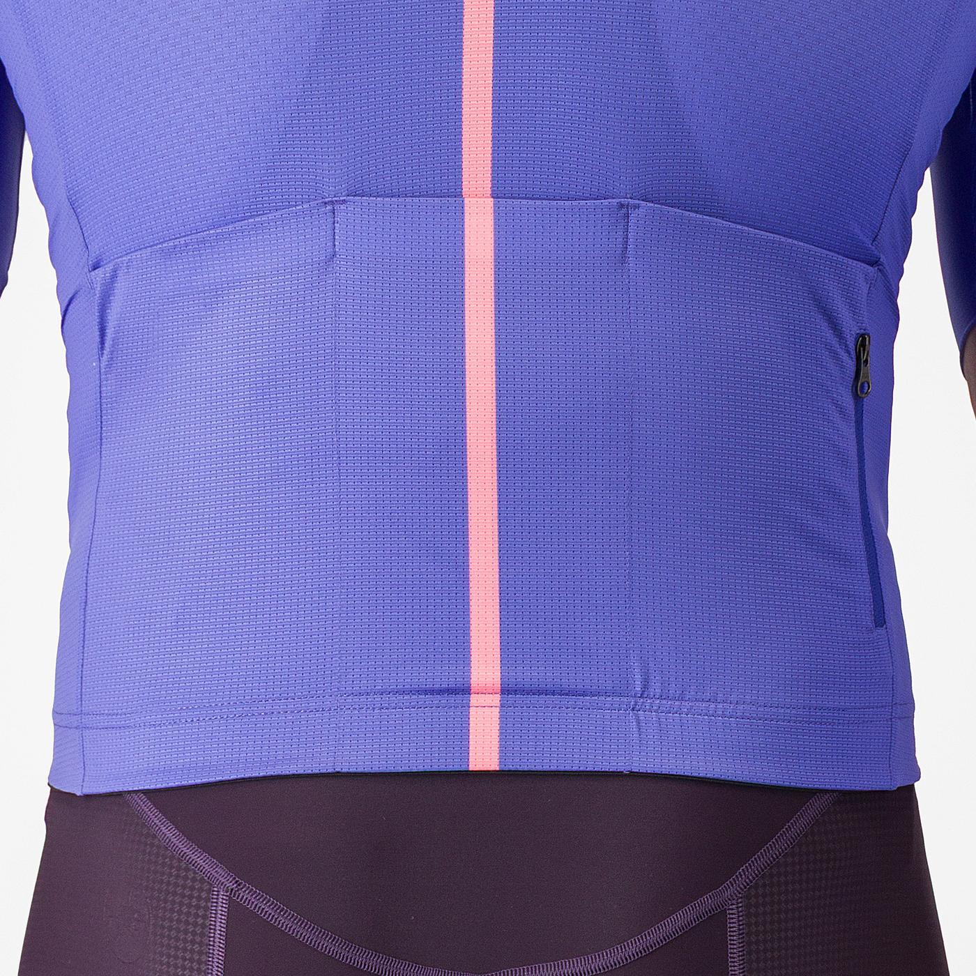 Camisola de manga curta CASTELLI DRITTONE LOGO Roxo