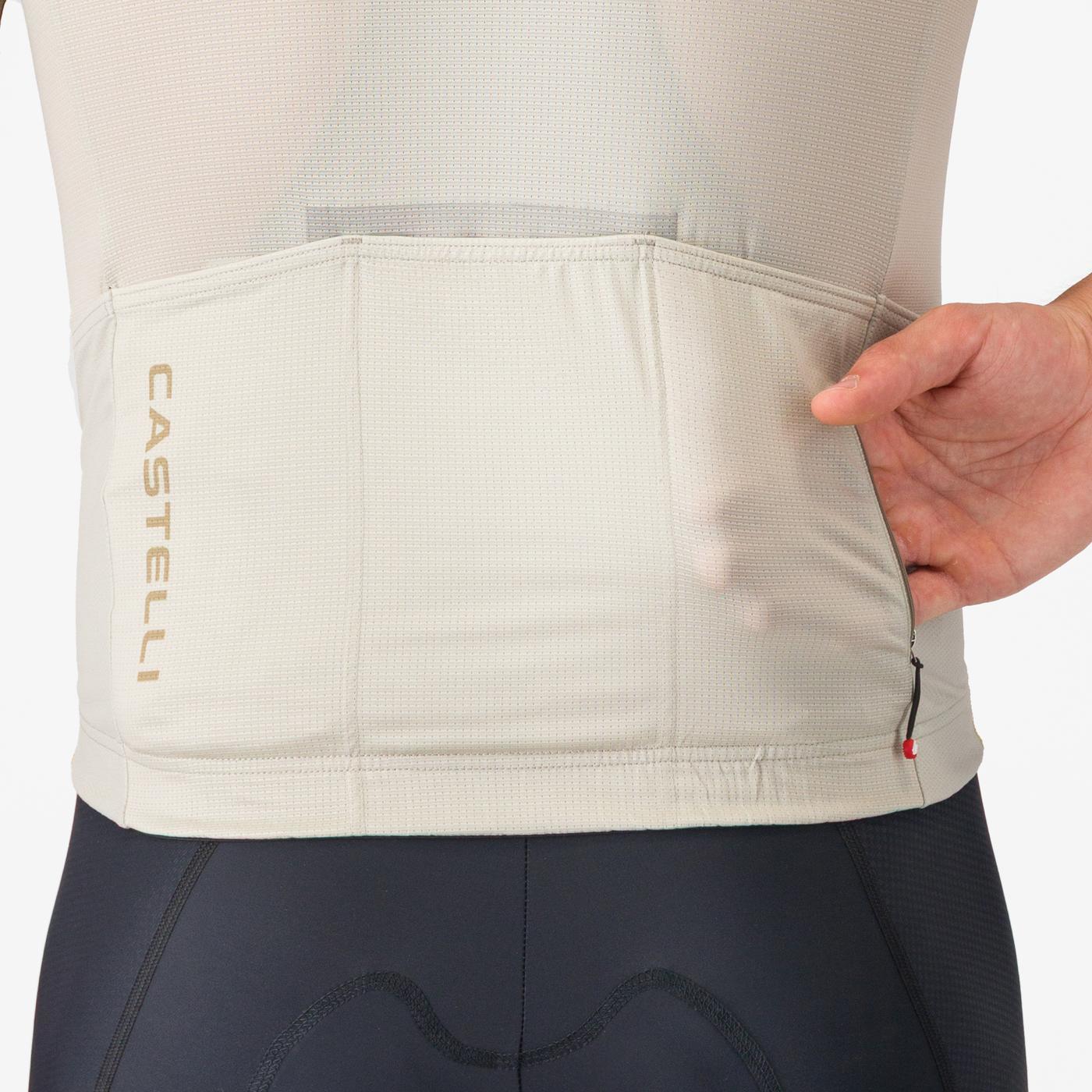 CASTELLI UNLIMITED ENDURANCE 3 JERSEY Camisola bege/caqui