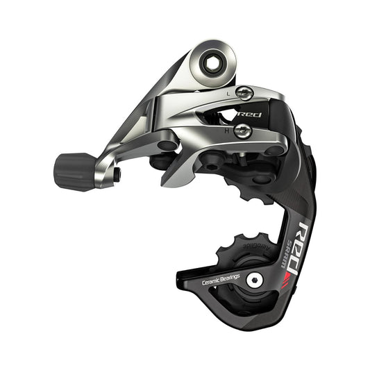 Desviador traseiro SRAM RED de 11 velocidades, caixa curta – vista do produto sobre fundo branco