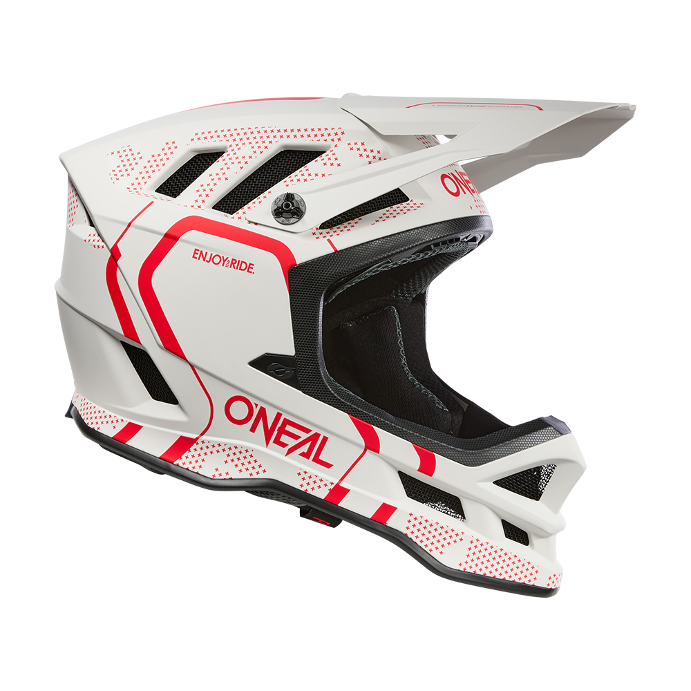 Capacete de BTT O'NEAL BLADE POLYACRYLITE STRIKE Branco/Vermelho