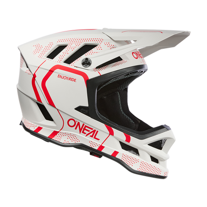 Capacete de BTT O'NEAL BLADE POLYACRYLITE STRIKE Branco/Vermelho