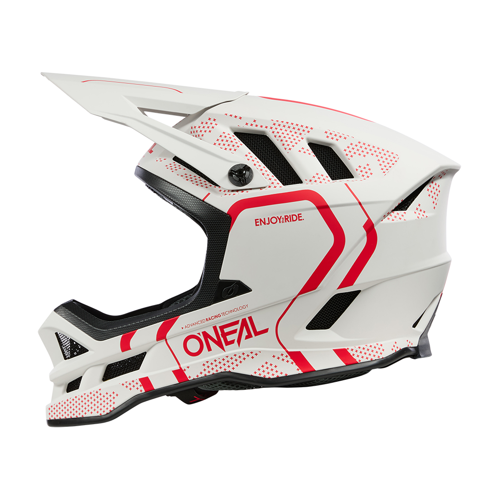 Capacete de BTT O'NEAL BLADE POLYACRYLITE STRIKE Branco/Vermelho