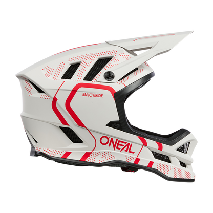 Capacete de BTT O'NEAL BLADE POLYACRYLITE STRIKE Branco/Vermelho