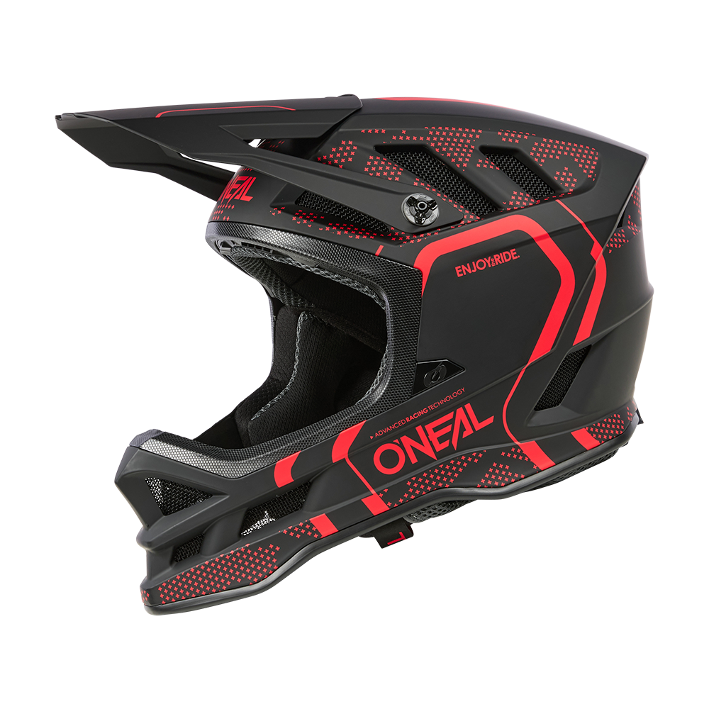 Capacete de BTT O'NEAL BLADE POLYACRYLITE STRIKE Preto/Vermelho
