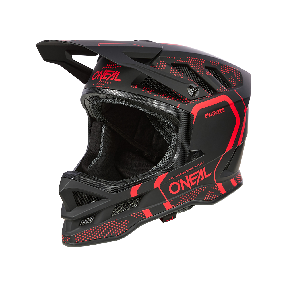 Capacete de BTT O'NEAL BLADE POLYACRYLITE STRIKE Preto/Vermelho