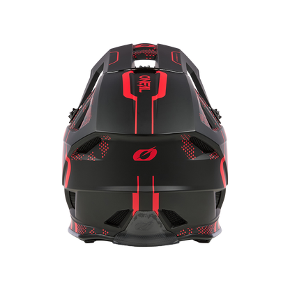 Capacete BTT O'NEAL BLADE POLYACRYLITE STRIKE Preto/Vermelho