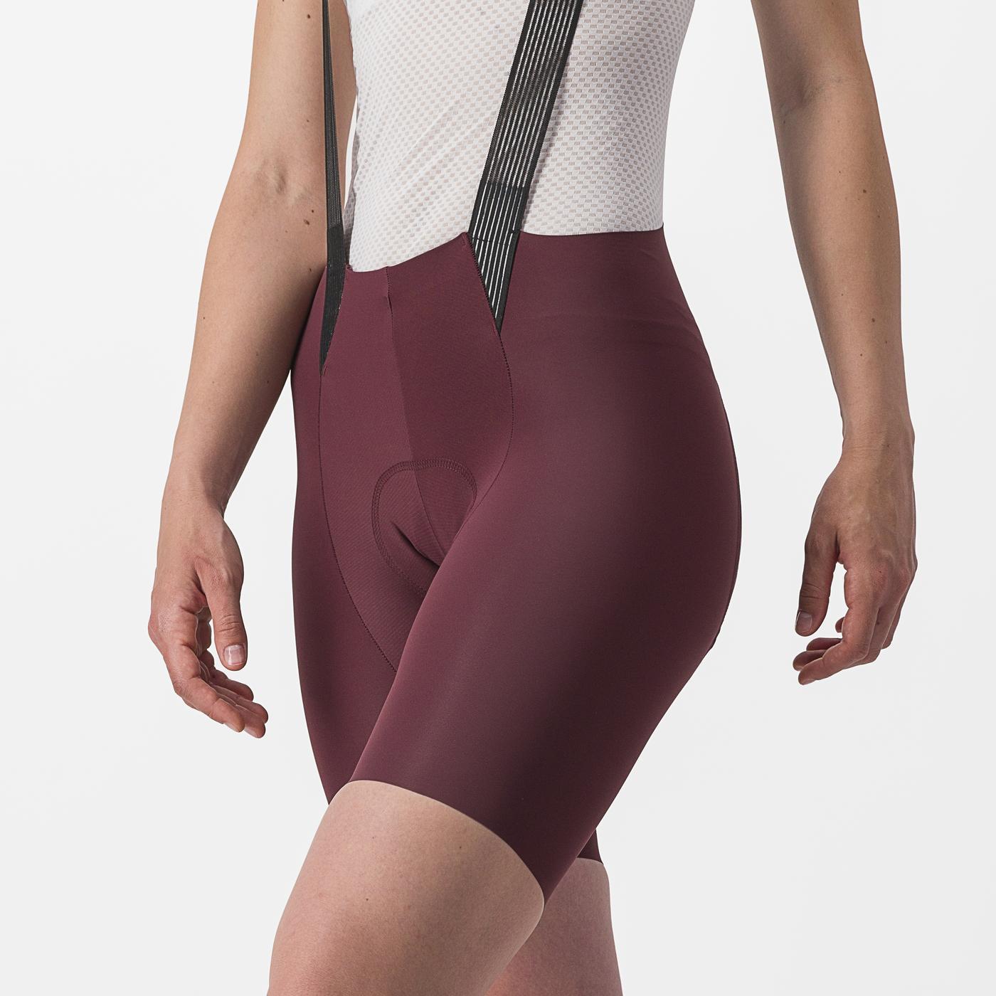 CASTELLI FREE AERO RC W Bib Tight Bordeaux para mulher
