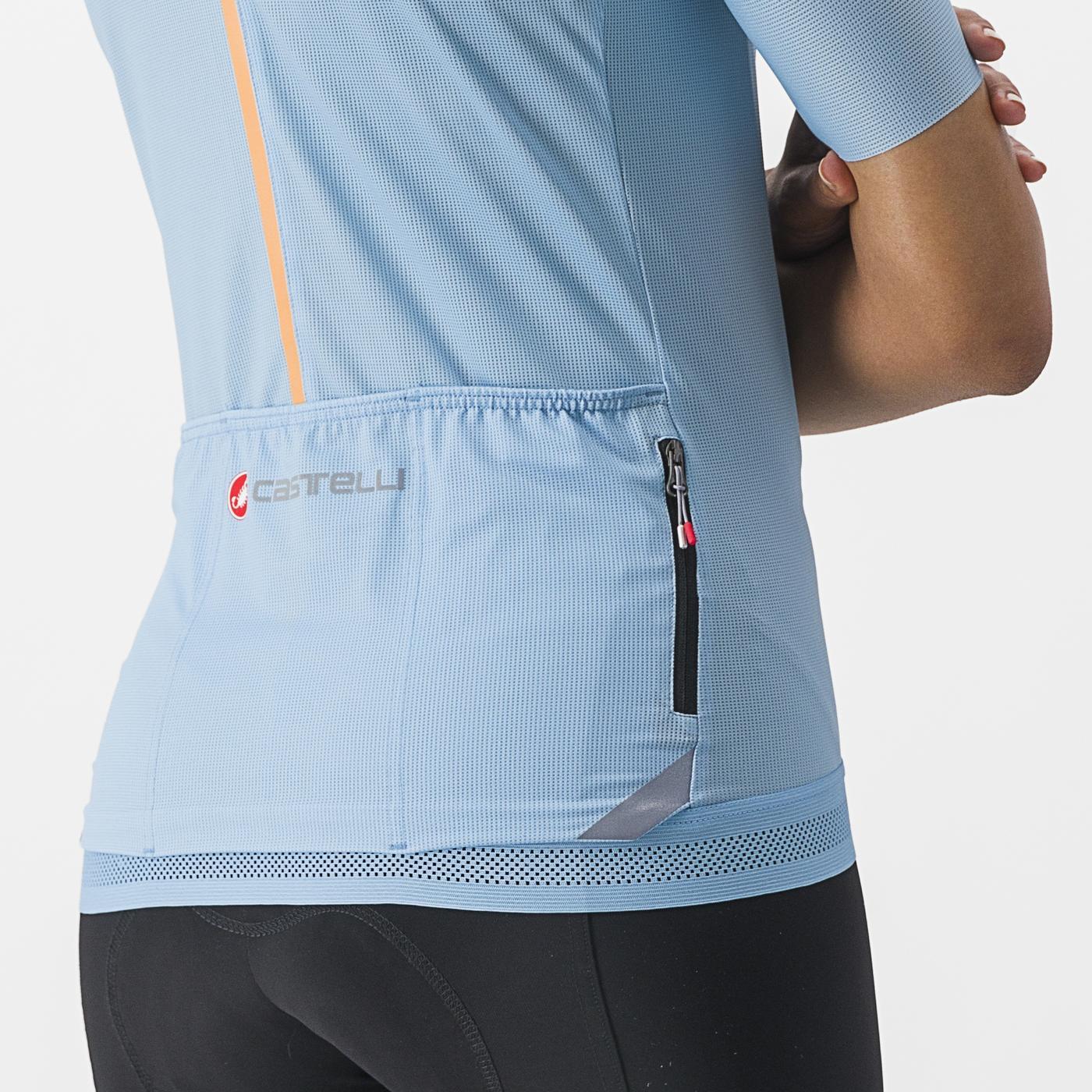 CASTELLI ENDURANCE W Camisola de manga curta para mulher Azul