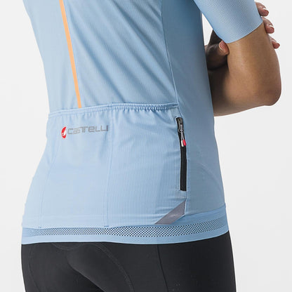 Maillot CASTELLI ENDURANCE W Femme Manches Courtes Azul
