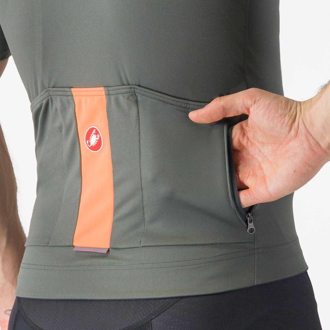 CASTELLI PROLOGO LITE Camisola de manga curta Cinzento/Laranja