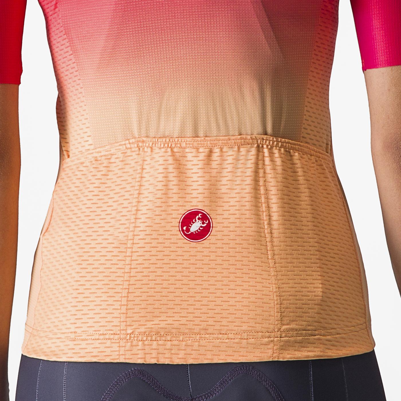 CASTELLI SALITA Camisola de manga curta para mulher Rosa/Laranja