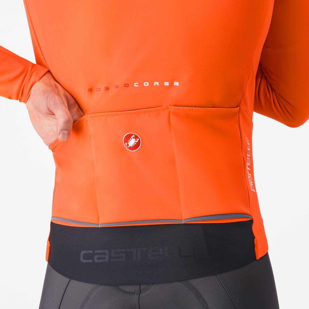 Casaco CASTELLI PERFETTO AIR Laranja/Preto