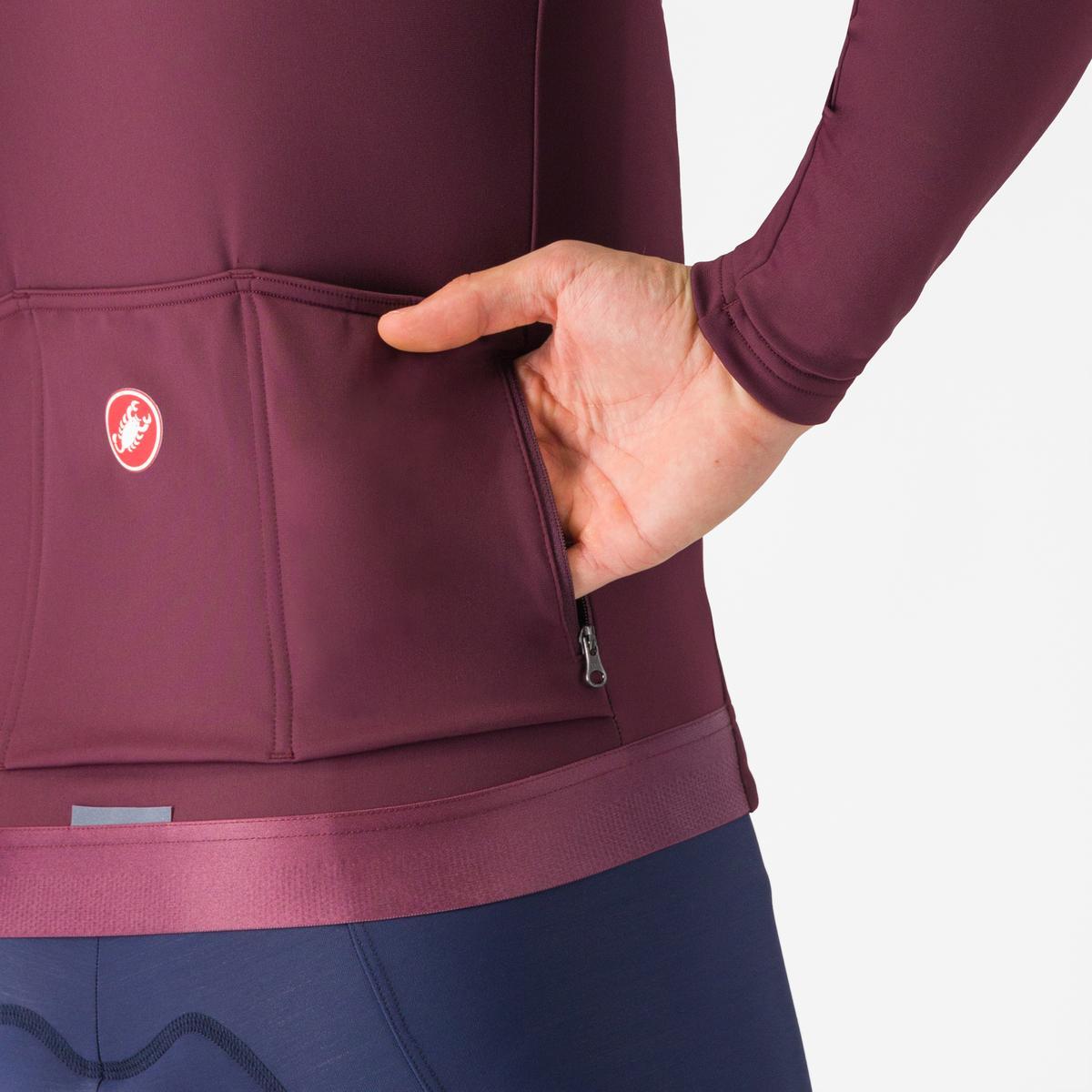 CASTELLI ESPRESSO THERMAL Camisola de manga comprida Bordeaux