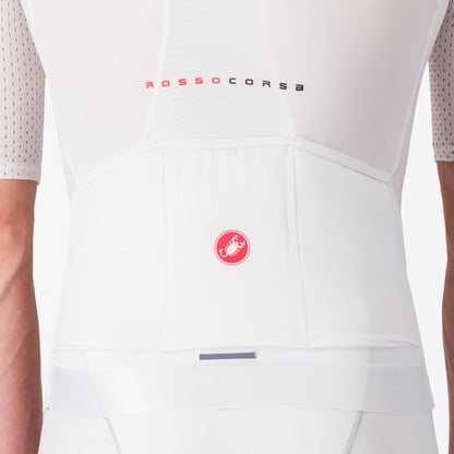 Camisola CASTELLI AERO RACE 8S Mangas Curtas Branco