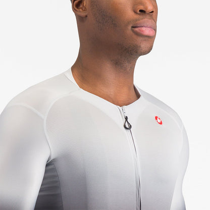 Maillot CASTELLI UPF Mangas Curtas Cinzento