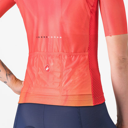Maillot CASTELLI CLIMBER'S A/C Mulher Mangas Curtas Hibiscus