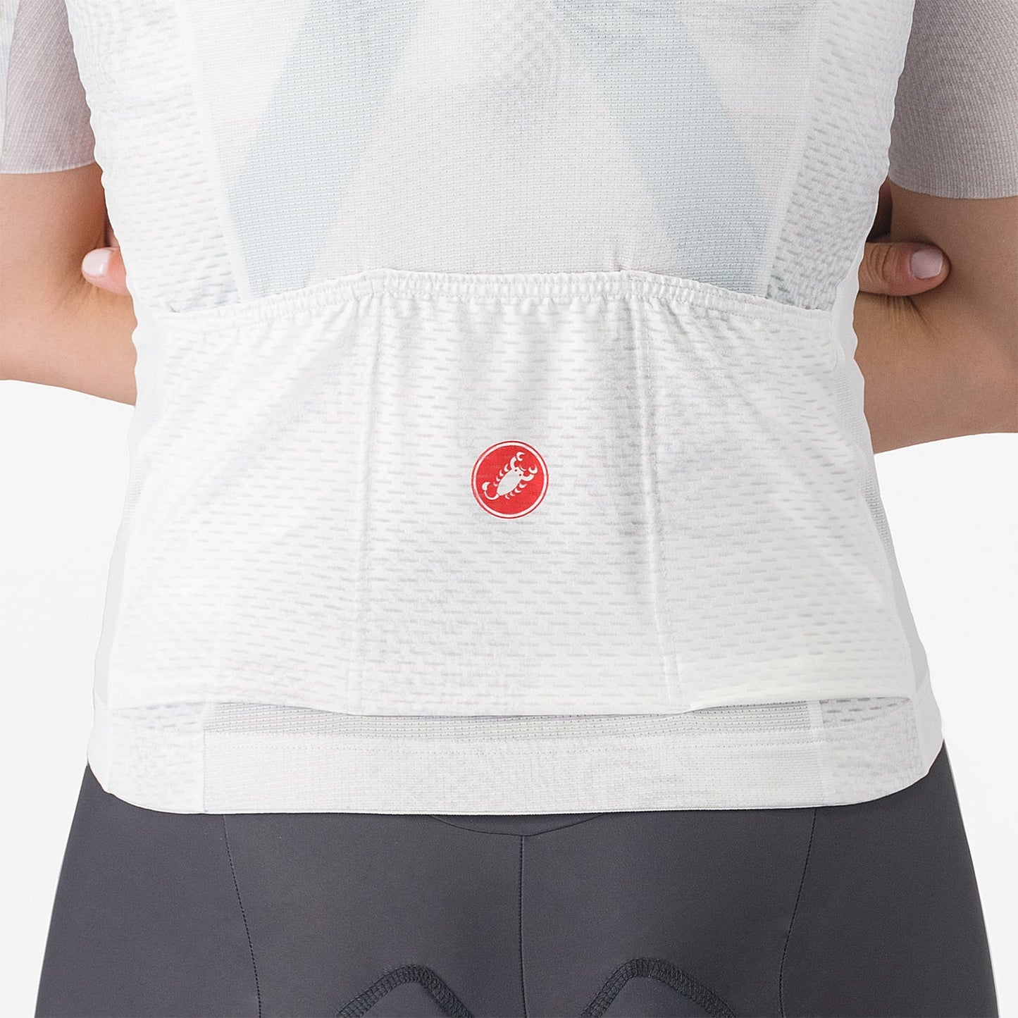 CASTELLI FANTASIA Camisola de manga curta para mulher Branco