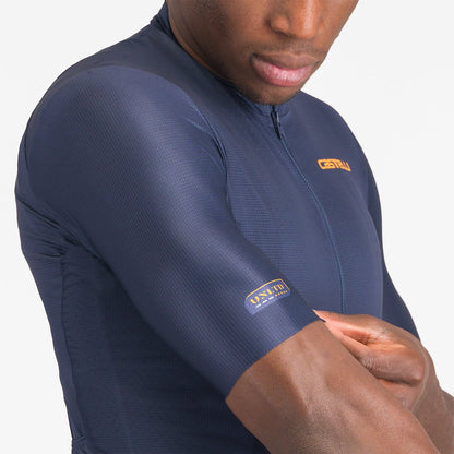 Maillot CASTELLI UNLIMITED ENTRATA 3 Mangas Curtas Azul-Marinho