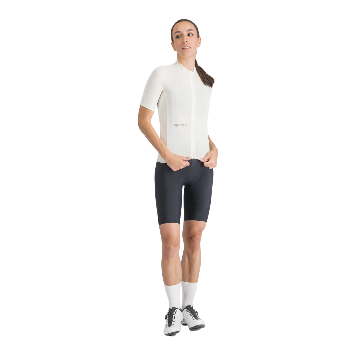 Camisola de manga curta SPORTFUL CLASSIC para mulher Creme