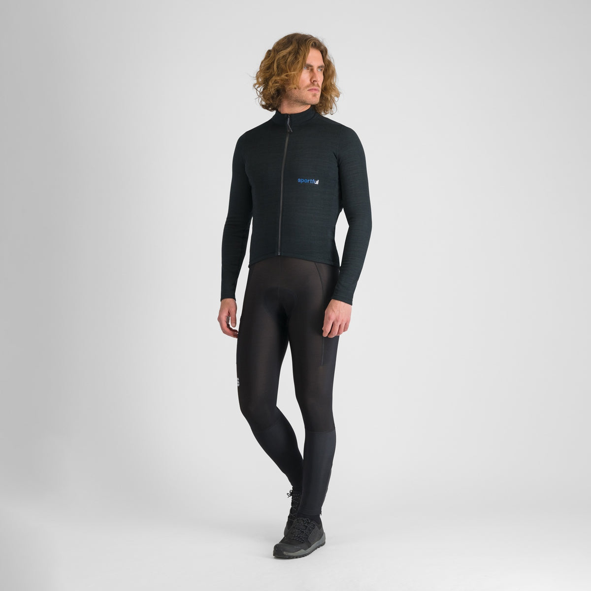 Camisola SPORTFUL Supergiara de lã de manga comprida preta