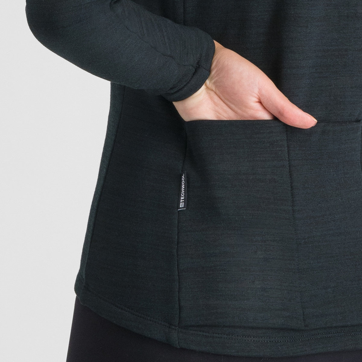 Camisola SPORTFUL SUPERGIARA WOOL de manga comprida para mulher preta