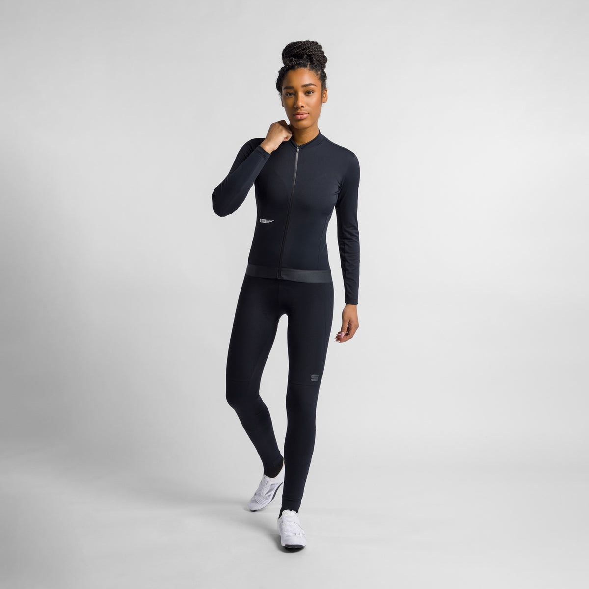 Camisola de ciclismo SPORTFUL SRK 2 de senhora, de manga comprida, preta