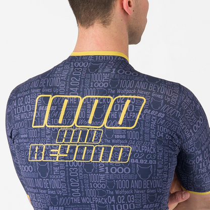 Jersey CASTELLI WOLFPACK 1000 VICTORY Mangas Curtas Azul-marinho