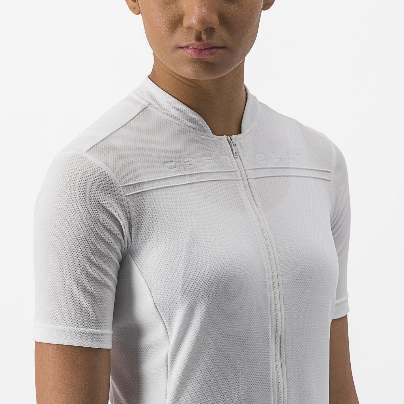 CASTELLI ANIMA 4 Camisola de manga curta para mulher Branco