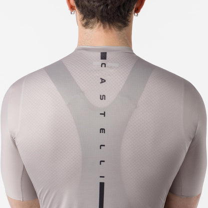 Maillot CASTELLI DRITTONE LOGO Mangas Curtas Clay