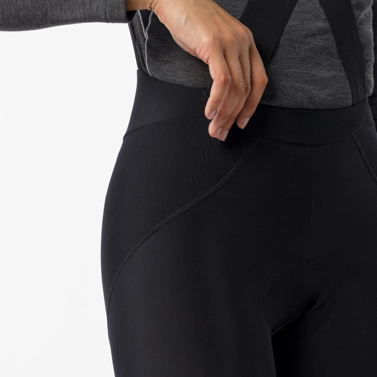 Calção Longo com Alças CASTELLI COMPETIZIONE DT Mulher Preto