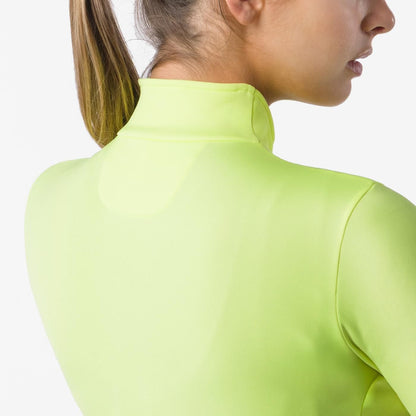 Camisola CASTELLI SINERGIA 3 FZ de manga comprida de senhora amarela