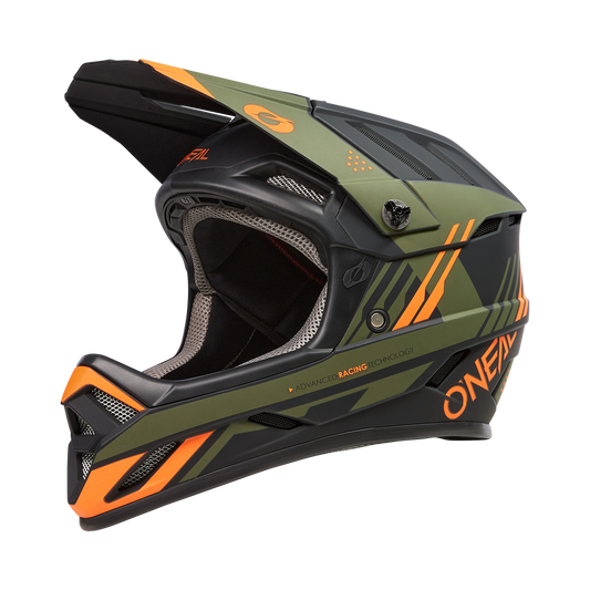 Capacete BTT O'NEAL BACKFLIP STRIKE Preto/Laranja/Verde