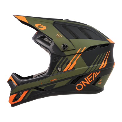 Capacete BTT O'NEAL BACKFLIP STRIKE Preto/Laranja/Verde
