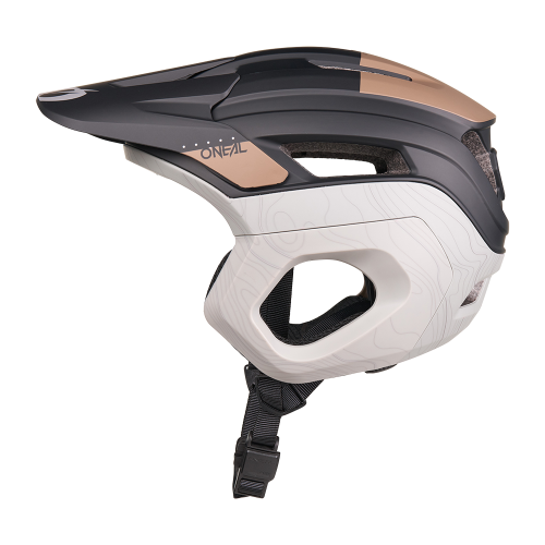 Capacete de BTT O'NEAL TRAPPER EVO SOLID Preto/Castanho/Cinzento