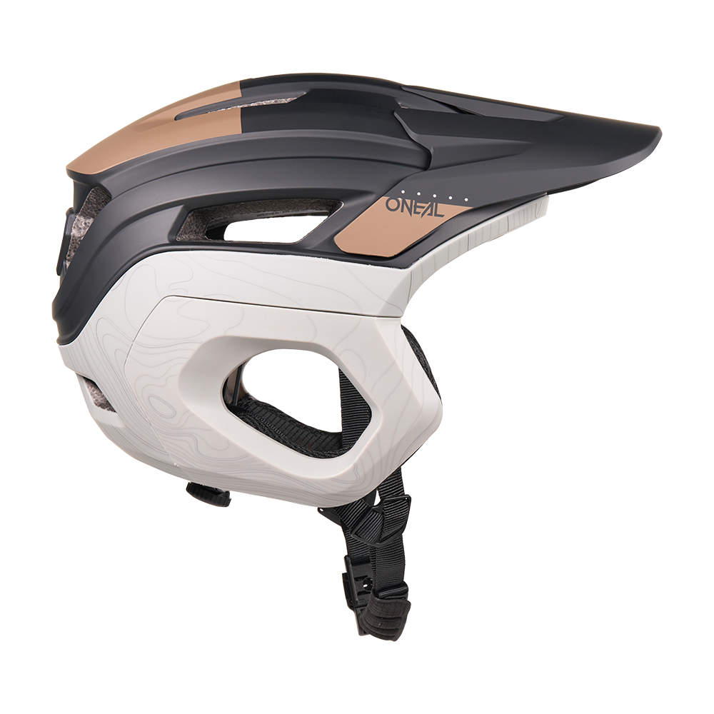 Capacete de BTT O'NEAL TRAPPER EVO SOLID Preto/Castanho/Cinzento