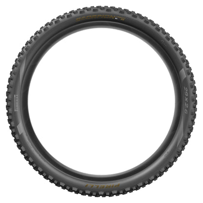 Pneu PIRELLI SCORPION ENDURO M EDIÇÃO COLORIDA 29x2.40 HardWall Tubeless Ready de talão flexível Preto/Dourado