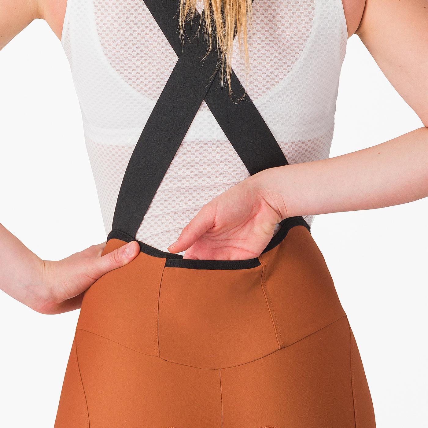 CASTELLI ESPRESSO W DT Bib Tight castanho para mulher