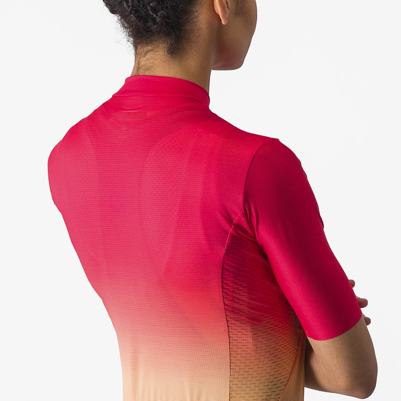 CASTELLI SALITA Camisola de manga curta para mulher Rosa/Laranja