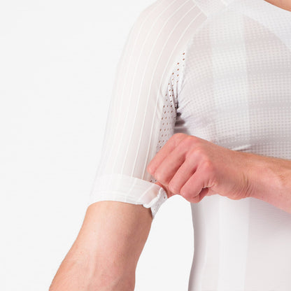 Camisola CASTELLI AERO RACE 8S Mangas Curtas Branco