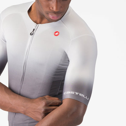 Maillot CASTELLI UPF Mangas Curtas Cinzento