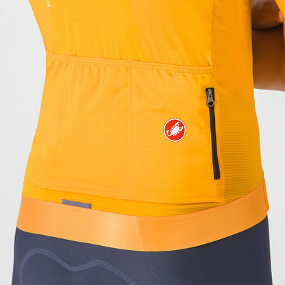 Camisola CASTELLI ESPRESSO R--A/D Mangas Curtas Laranja